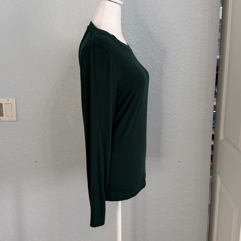 LOFT Dark Green Long Sleeve Top - Picture 6 of 8